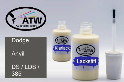 Dodge, Anvil, DS / LDS / 385: 20ml Lackstift + 20ml Klarlack - Set, von ATW Autoteile West.